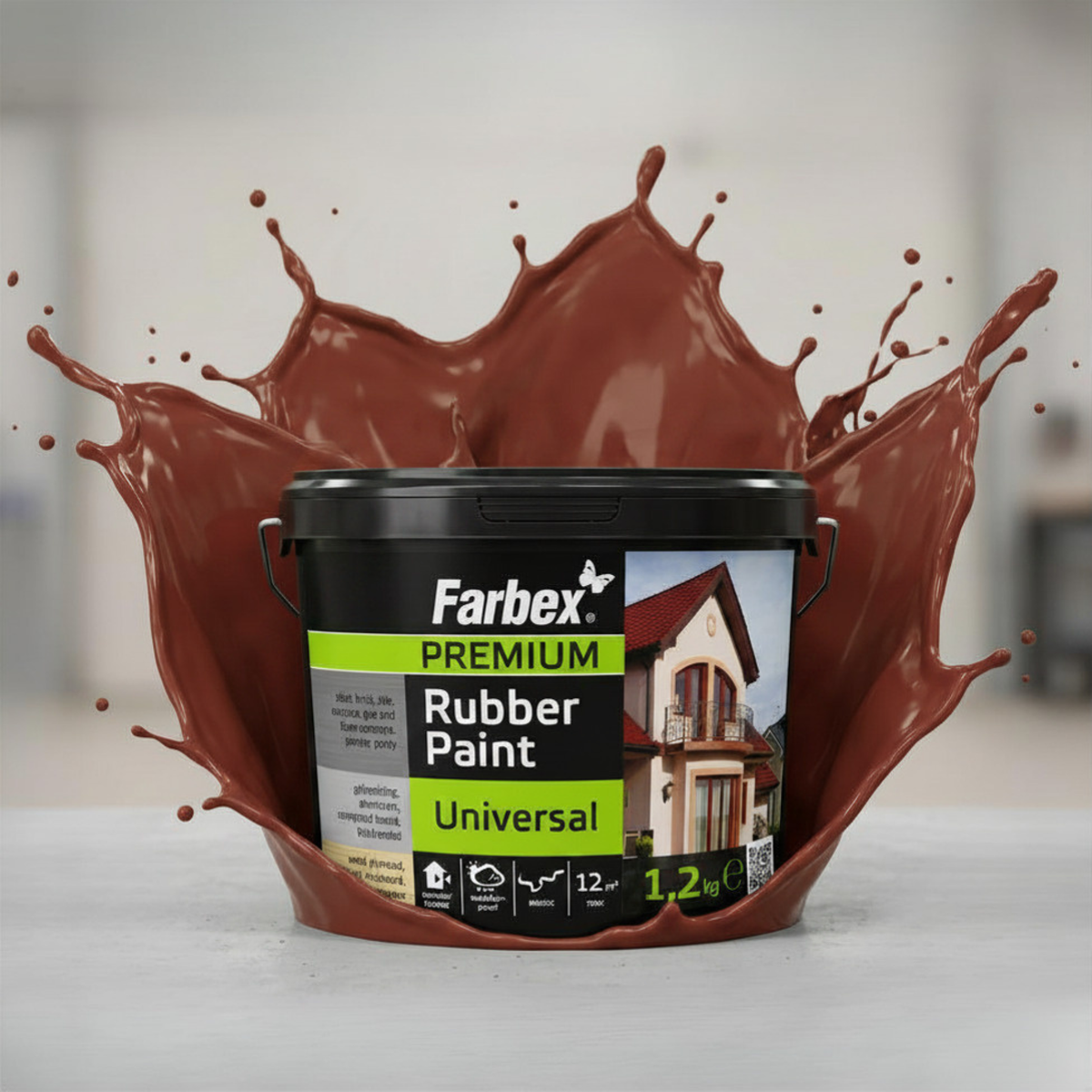 Liquid Rubber Red-Brown – Elastic Waterproof Coating (RAL 3009)